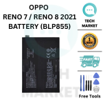 OPPO RENO 7 / RENO 8 2022 (BLP855) Battery Replacement SparePart [Free Tools]