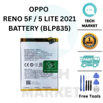 OPPO RENO 5F / 5 LITE 2021 (BLP835) Battery Replacement SparePart [Free Tools]
