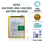 OPPO A32 2020 / A54 & A16 2021 (BLP805) Battery Replacement SparePart [Free Tools]