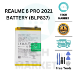 REALME 8 PRO 2021 (BLP837) Battery Replacement SparePart [Free Tools]