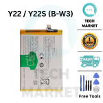 VIVO Y22 / Y22S 2022 (B-W3) Battery Replacement SparePart [Free Tools]